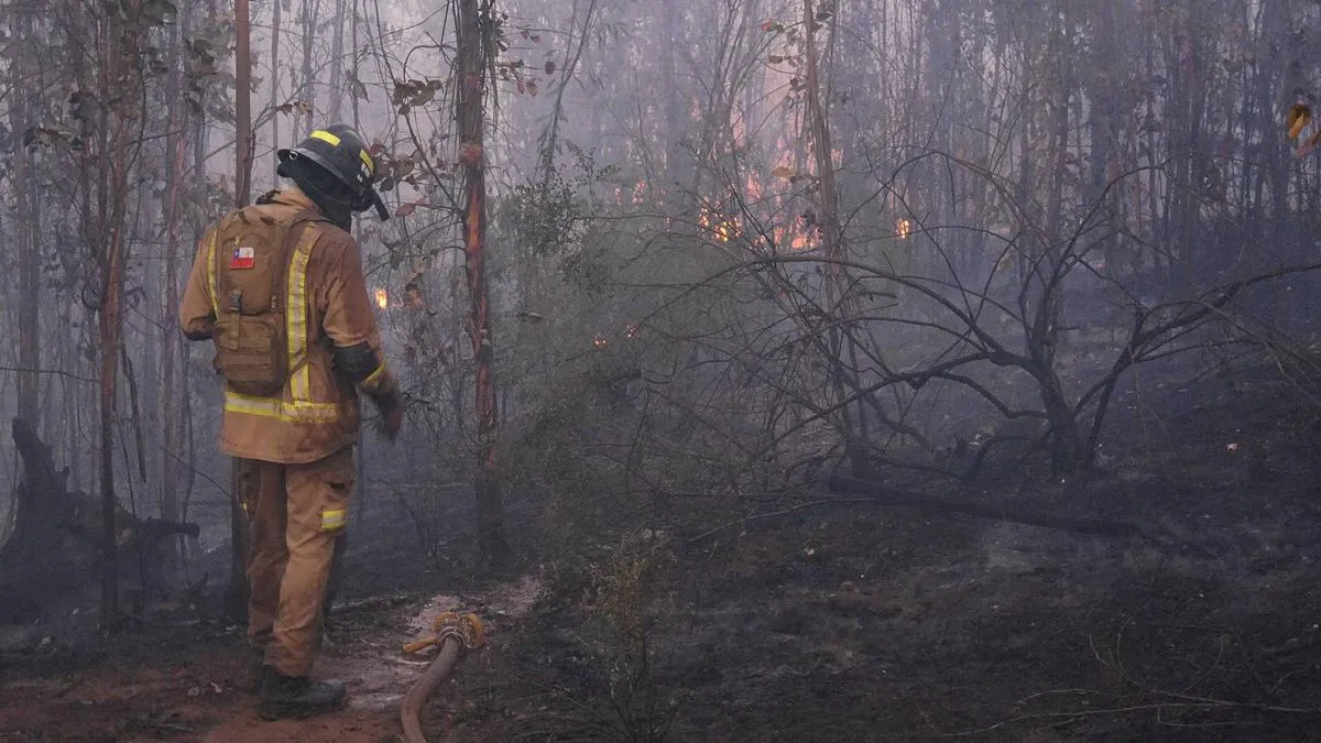 Trágico accidente de un brigadista en La Araucanía mientras combatía incendios.