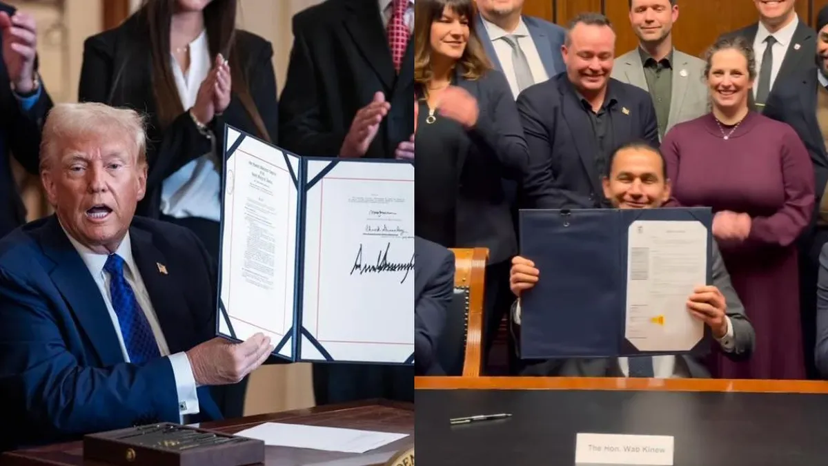 El gobernador canadiense parodia a Trump al prohibir licores de EE. UU. El gobernador canadiense parodia a Trump al prohibir licores de EE. UU.