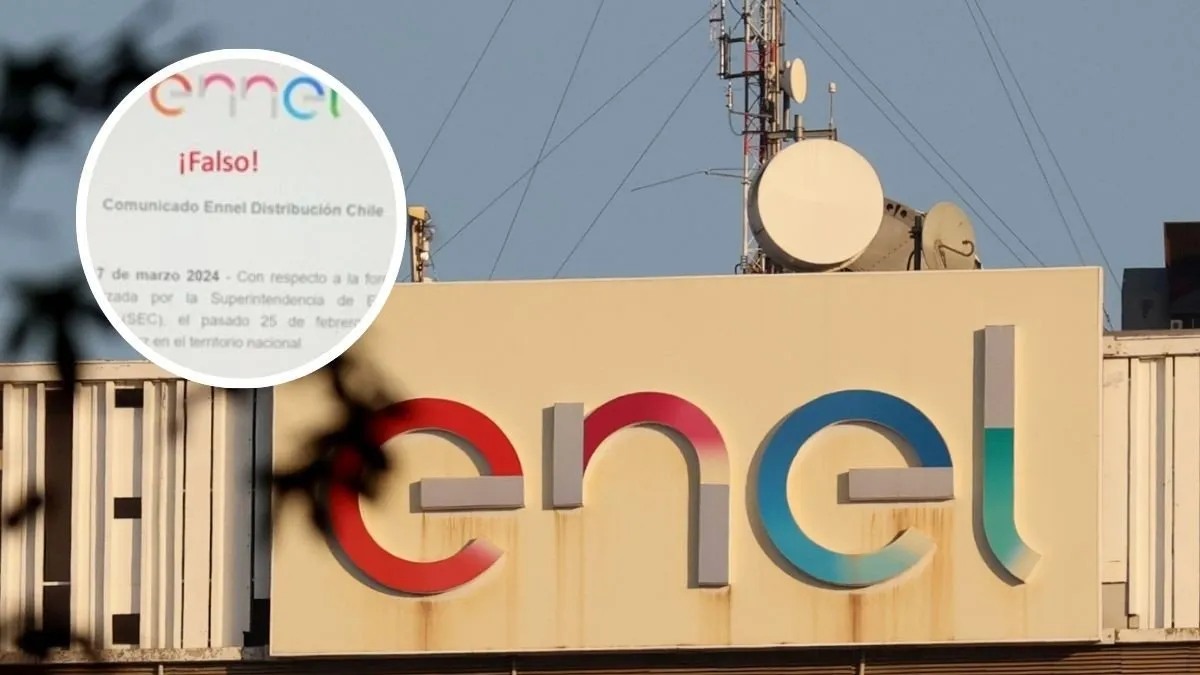 Enel alerta sobre estafas que solicitan datos bancarios para compensaciones.