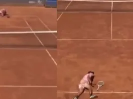 Un tenista enfrenta un momento crítico durante el Challenger de Santiago.