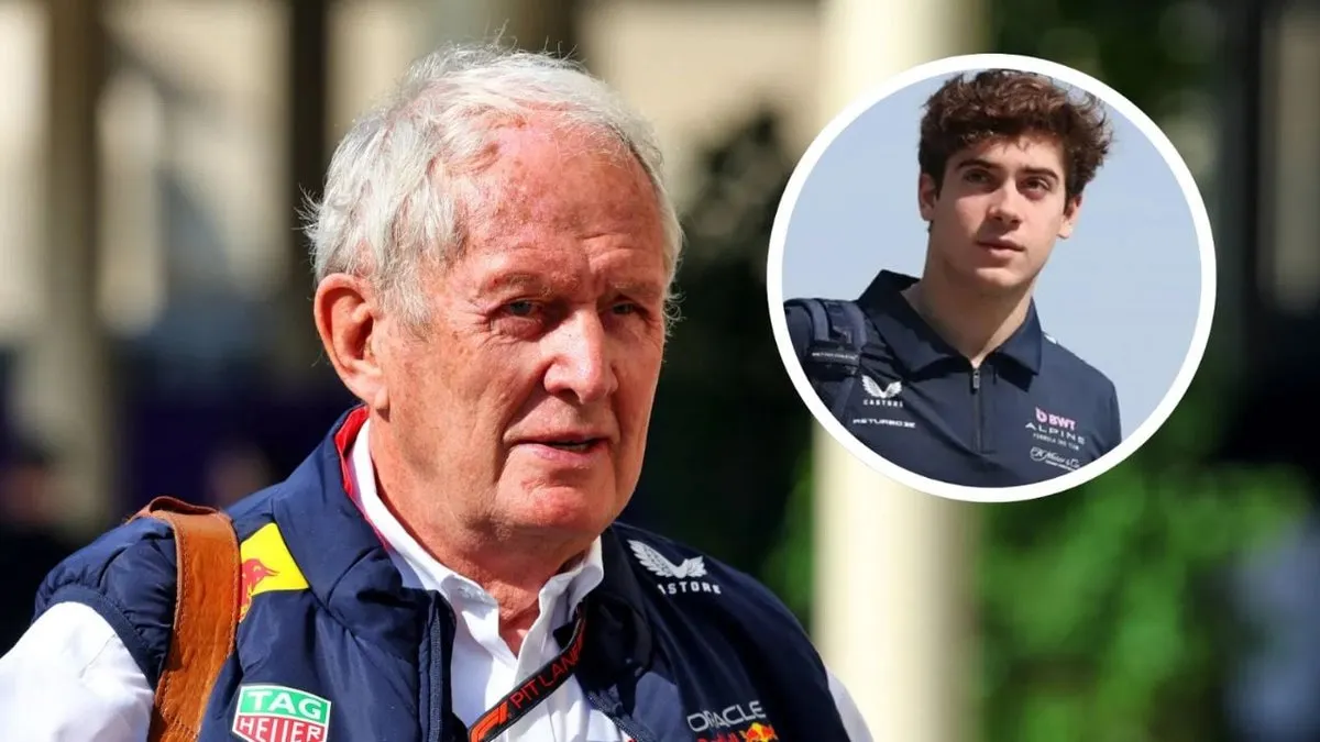 Helmut Marko responde contundente sobre el futuro de Franco Colapinto en Red Bull.