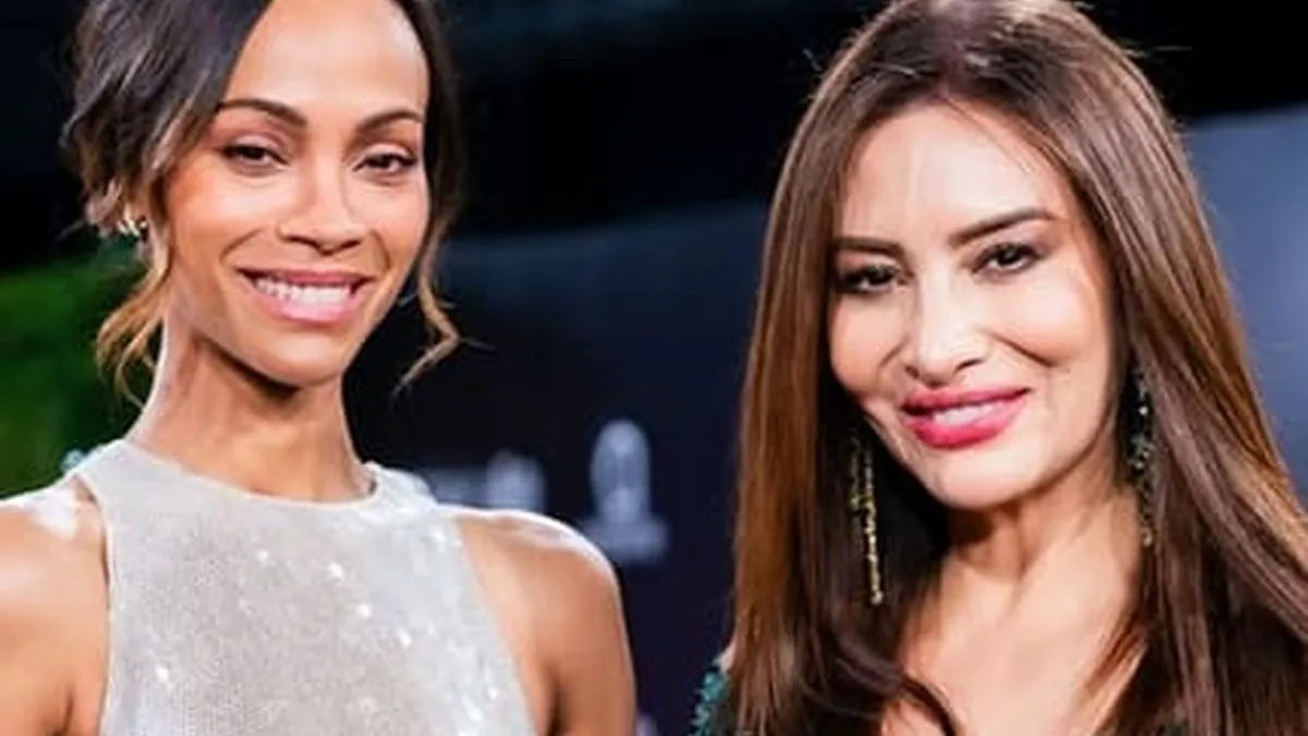 Zoe Saldaña disfruta de la emotiva actuación de Myriam Hernández en RD.