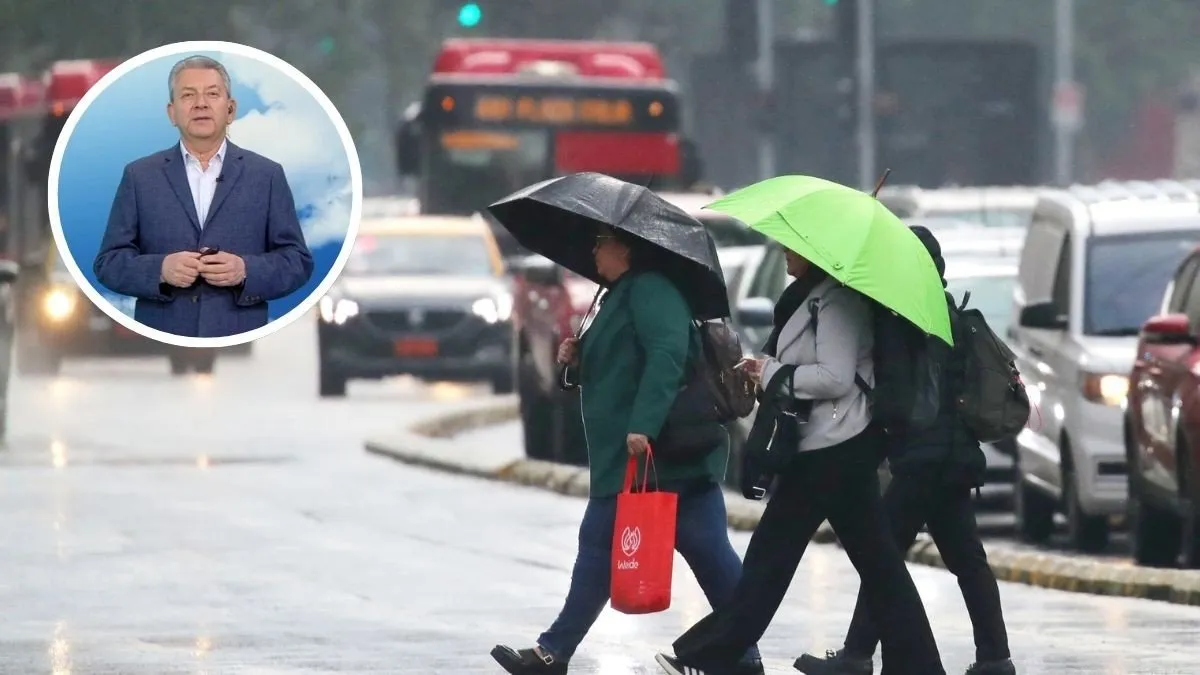 Jaime Leyton advierte sobre posibles lluvias en Santiago en los próximos días.
