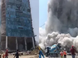 Derrumbe en Bangkok tras terremoto: un muerto y más de 50 heridos.