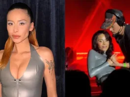 Cami Gallardo sufre caída en pleno concierto