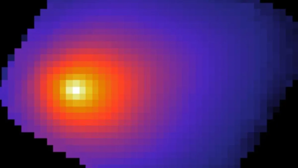 El telescopio James Webb capta el cometa 3I/ATLAS y su sorprendente coma de polvo.