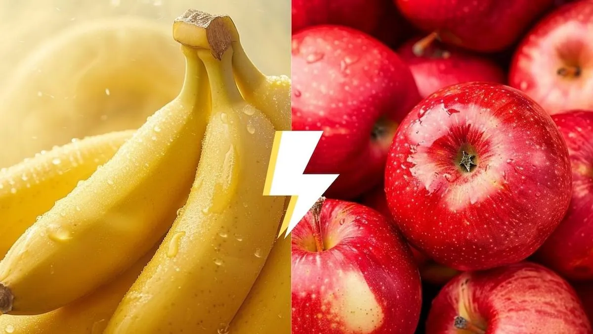 Banana o manzana: la elección perfecta para energía diaria según expertos.