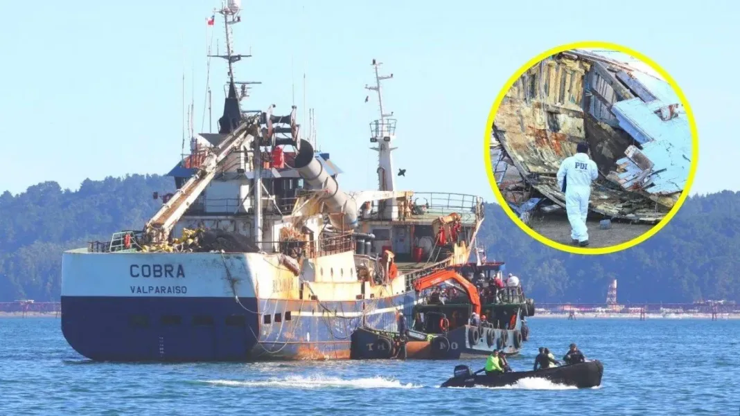 Comunicación del capitán del Cobra revela tensión antes del naufragio de la Bruma.