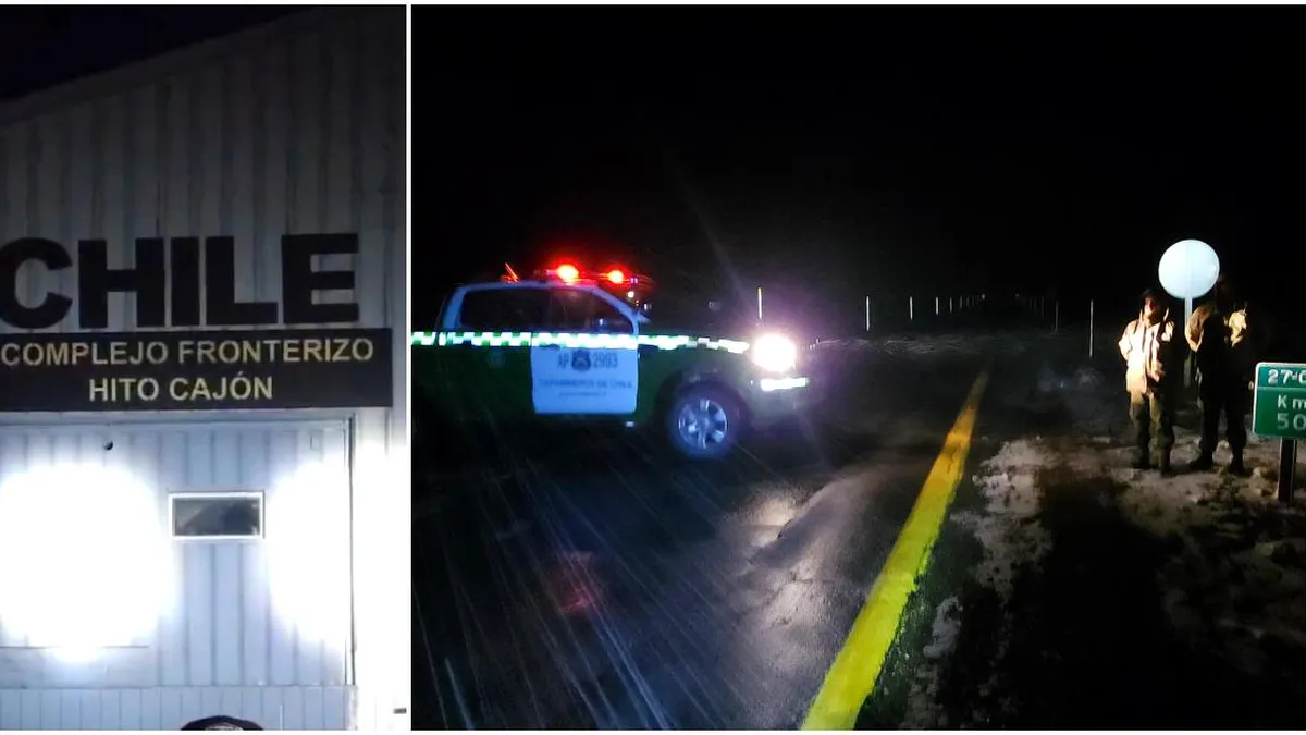 Cinco policías y un civil detenidos con droga y armas en Hito Cajón.