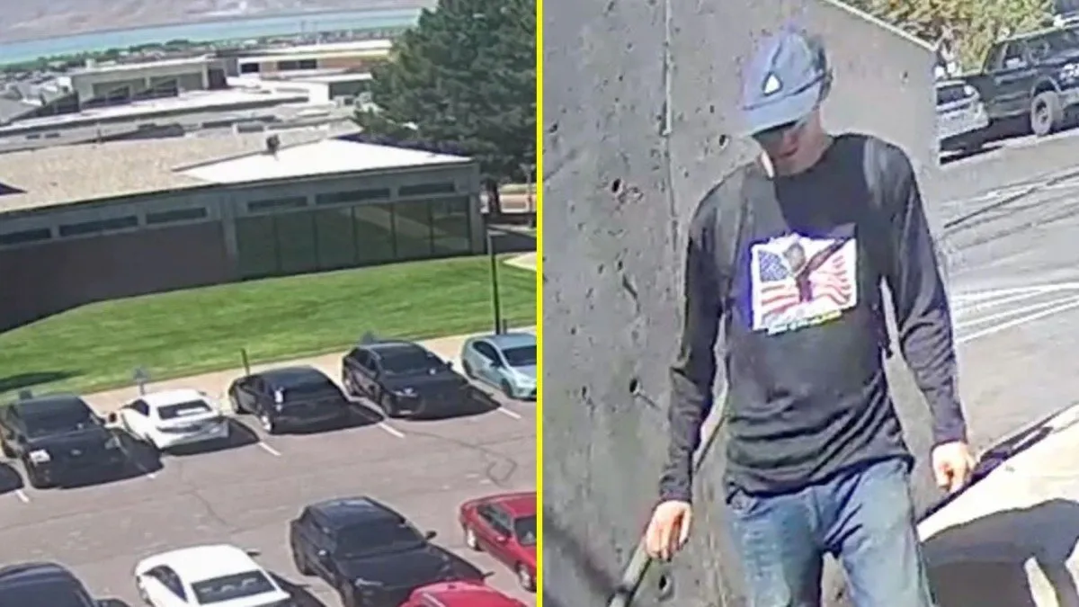 Nuevo video muestra al sospechoso huyendo tras saltar de un techo.