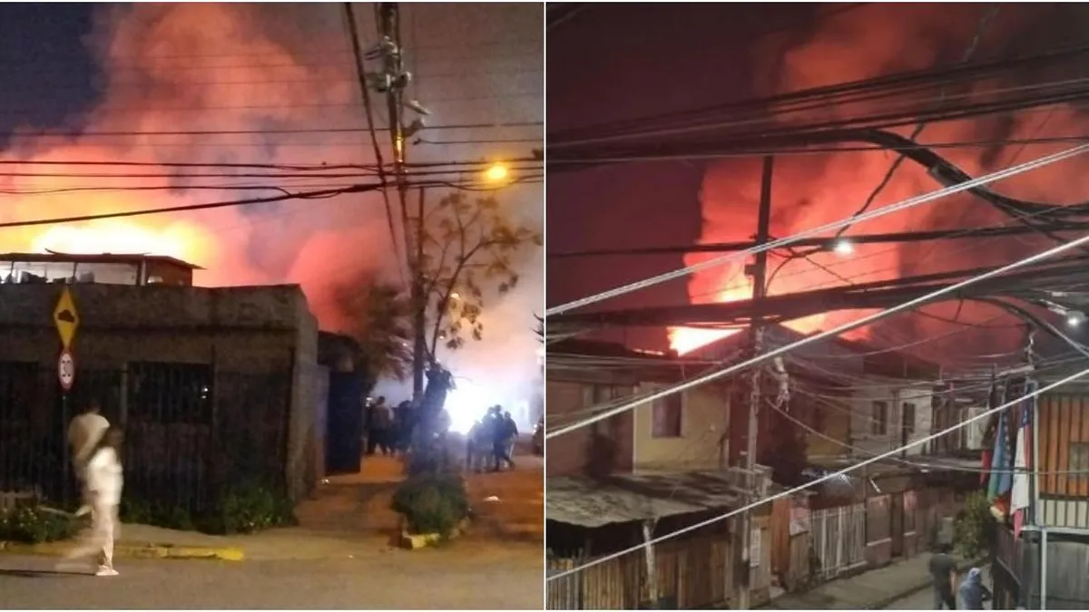 Tragedia en Maipú: hombre fallece en incendio que arrasó seis viviendas.