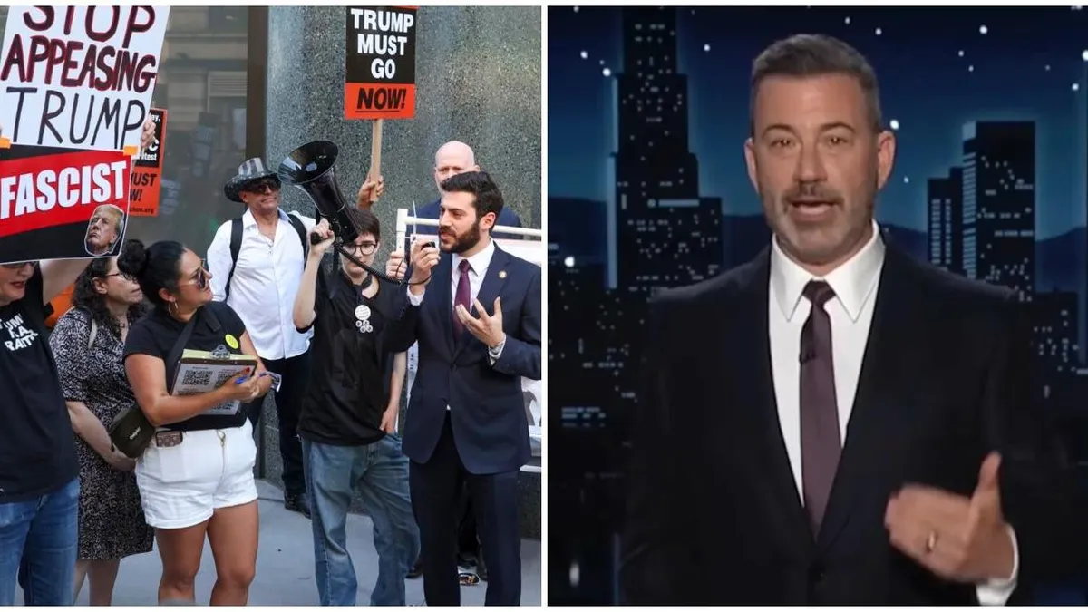 Protestas en Hollywood: "Se trata de nuestros derechos" tras suspensión de Jimmy Kimmel.