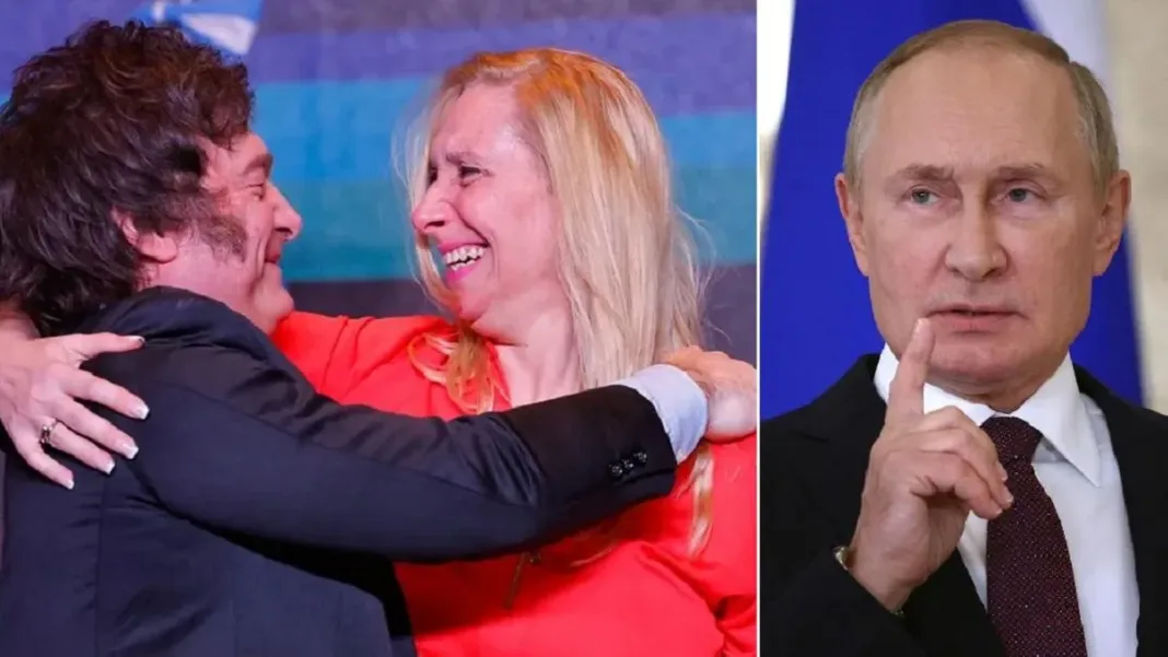 Argentina acusa a Rusia de espionaje tras audios de la hermana de Milei; Putin responde. Argentina acusa a Rusia de espionaje tras audios de la hermana de Milei; Putin responde.