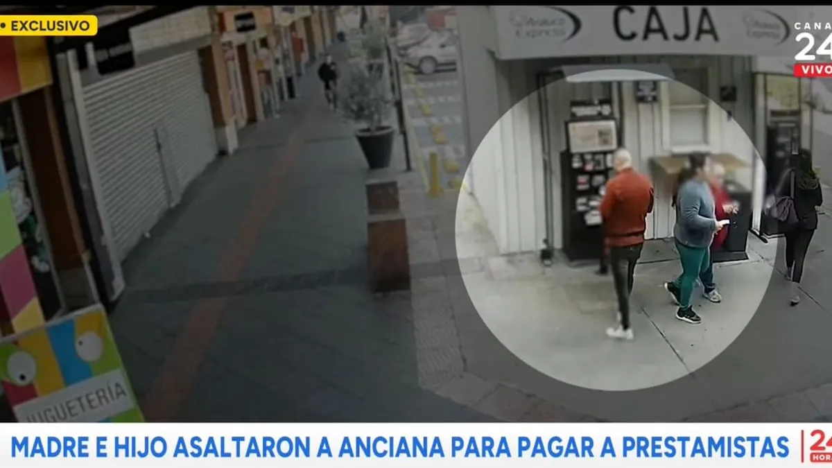 Madre e hijo asaltan a anciana en Pudahuel para saldar deudas con prestamistas.