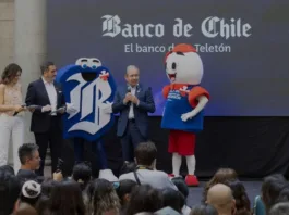 Banco de Chile celebra el lanzamiento de la campaña Teletón 2025 en Paseo Ahumada.