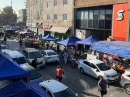 Nuevo operativo para retirar toldos azules en el Barrio Meiggs.