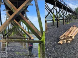 Mejoras en la pasarela de Isla Aucar
