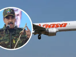Avión del régimen de Maduro reportado en la frontera con Brasil.
