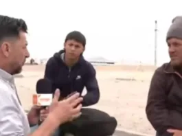 Rafael Cavada genera polémica al entrevistar a migrantes en la frontera norte.