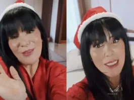 Anita Alvarado celebra la Navidad con una foto que desborda pasión y alegría.