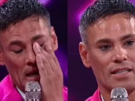 Claudio Valdivia se emociona en "Fiebre de Baile": un momento inolvidable.