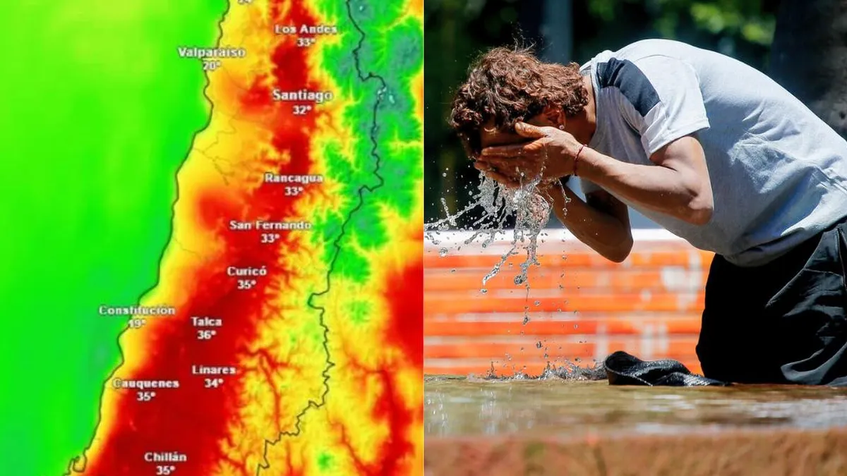Alerta Meteorológica: Temperaturas extremas de hasta 37° C en 6 regiones del país.