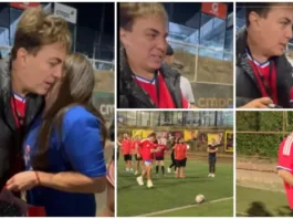 Cristian Castro comparte momentos únicos jugando fútbol con sus fans en Chile.