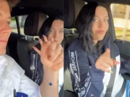 Daniela Aránguiz celebra en la calle el triunfo de Kast