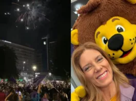 Mónica Rincón celebra el ascenso de Deportes Concepción a Primera División.