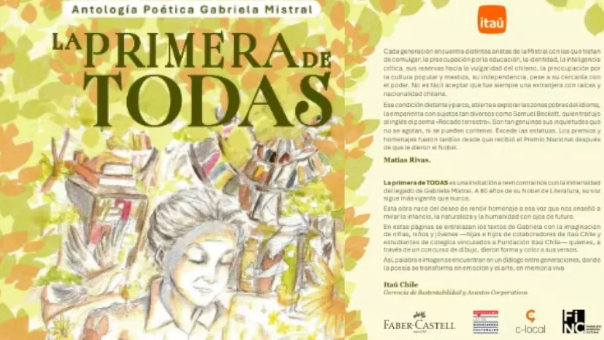 Chile conmemora a Gabriela Mistral: 80 años del Nobel con 100 mil antologías gratis.