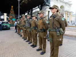 Más de 2000 carabineros se despliegan para garantizar la seguridad en Navidad.