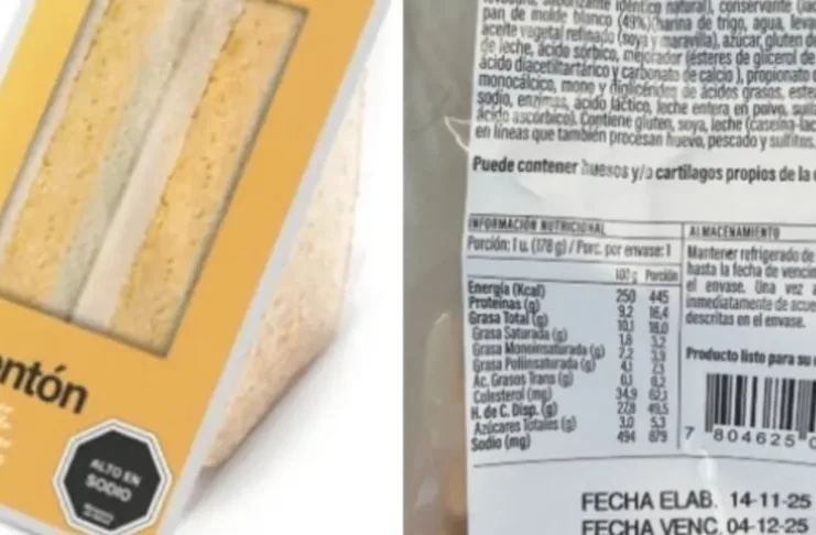 Minsal advierte sobre sándwich "ave-pimentón" con riesgo de listeria.