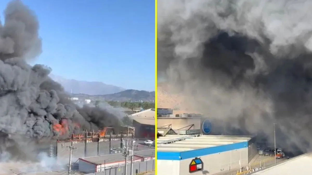 Incendio en Mallplaza Norte: tránsito restringido en las inmediaciones.