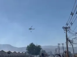 Senapred activa alerta SAE por incendio forestal en 4 sectores de Pudahuel.