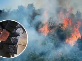 Detención en Talca: Carabineros sorprende a sujeto quemando pasto seco.