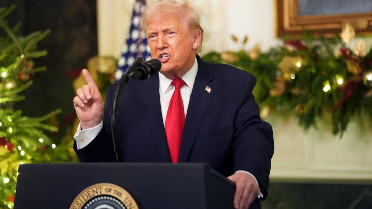 Trump: un discurso que se autocalifica como "una oda a él mismo".