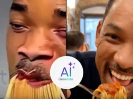 Will Smith disfruta de pasta mientras la IA avanza a pasos agigantados en 2 años.
