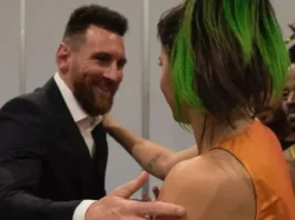Catalina Vega y Lionel Messi: un emotivo encuentro tras el espectáculo del Cirque Du Soleil.