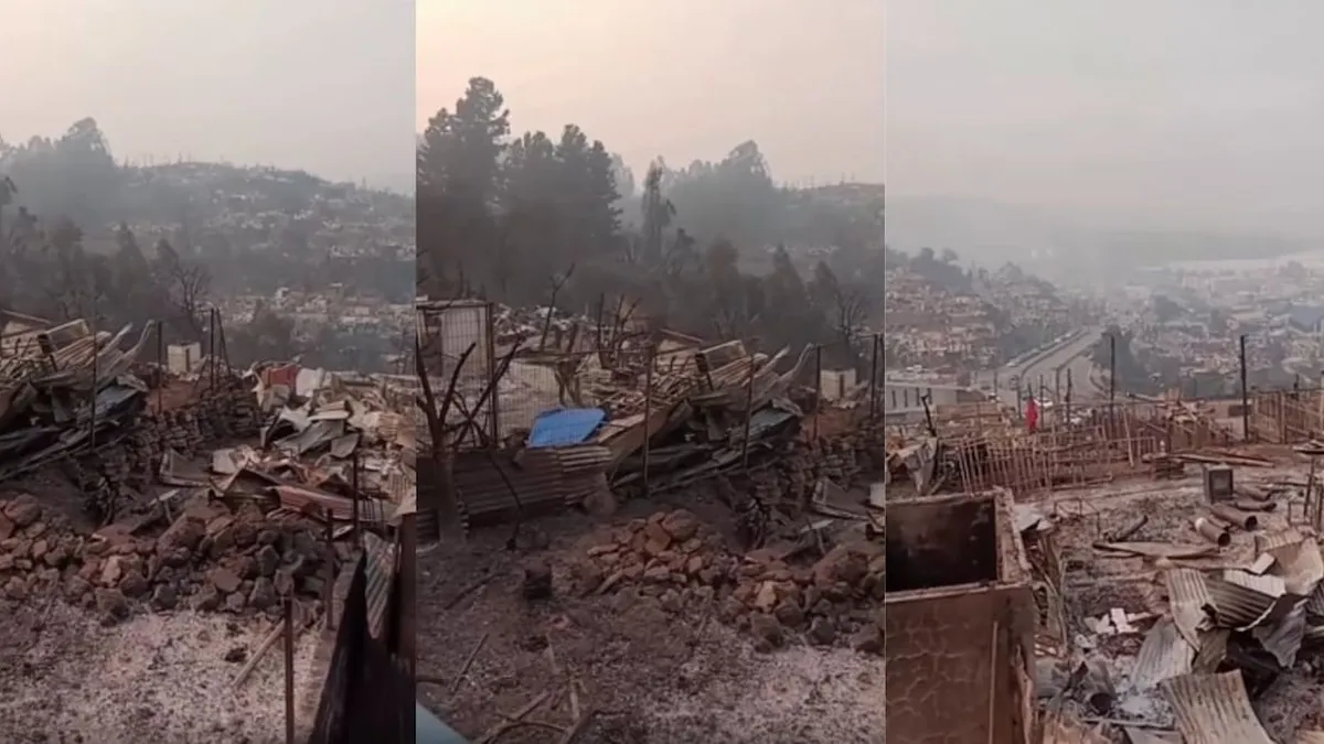 Lirquén en llamas: devastación