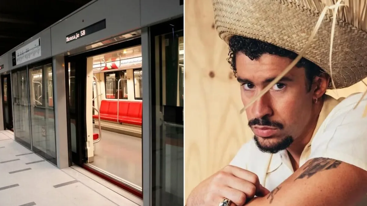 Metro de Santiago extiende horario para facilitar el regreso tras conciertos de Bad Bunny.