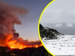 Incendios en Patagonia amenazan el hielo antártico