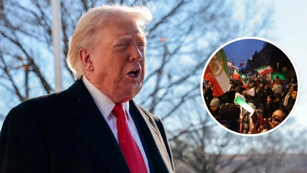 Trump respalda protestas en Irán y promete ayuda; evalúa acciones militares.