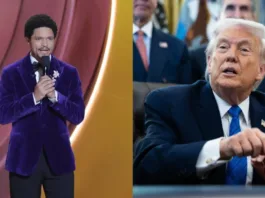 Trump amenaza con demandar a Trevor Noah por comentarios en los Grammys sobre Epstein.