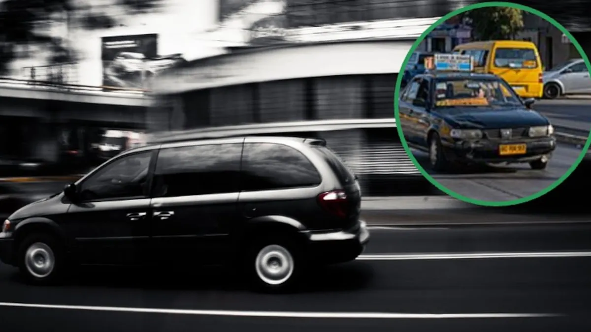 El ministro De Grange evalúa permitir vans para taxis colectivos en el transporte público.