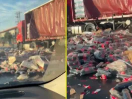 Congestión en Santiago por restricciones en la Autopista Central tras accidente de camión.