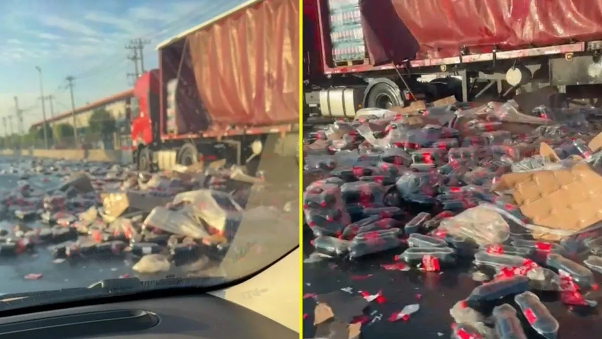 Congestión en Santiago por restricciones en la Autopista Central tras accidente de camión.