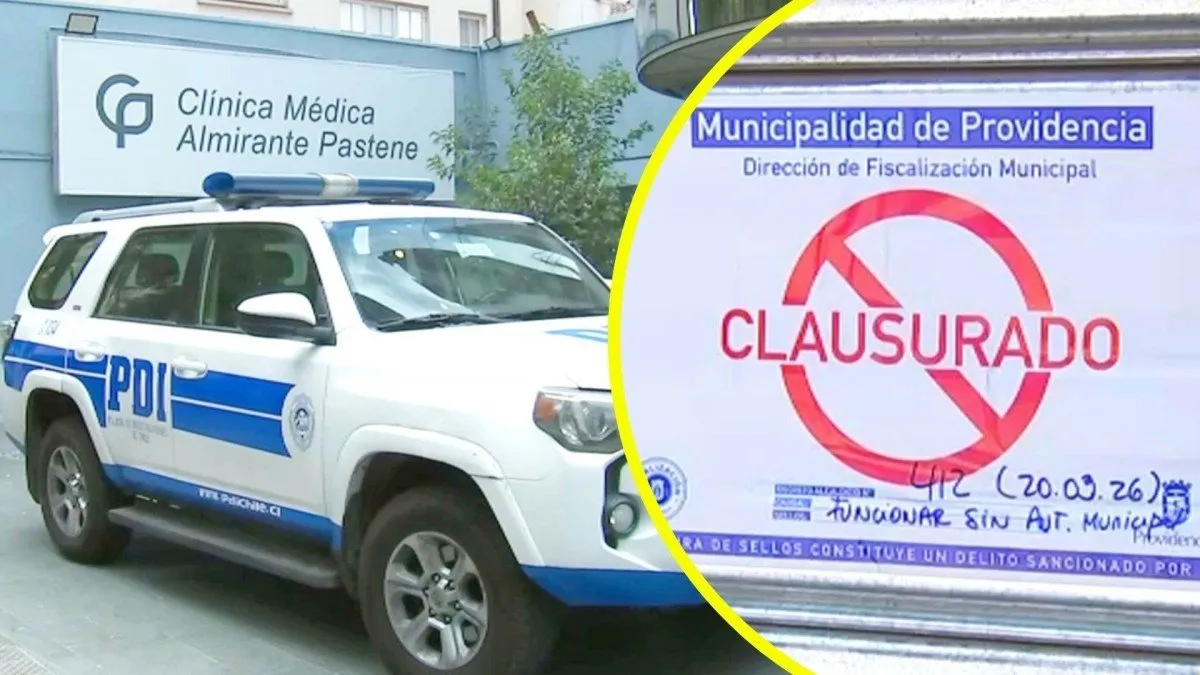 Clínica Médica Almirante Pastene clausurada por falta de permisos y problemas de salud.