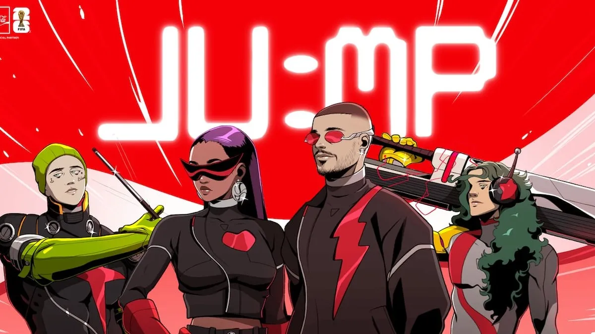 Coca-Cola presenta su nuevo himno del Mundial 2026: "Jump" con J Balvin y Amber Mark.