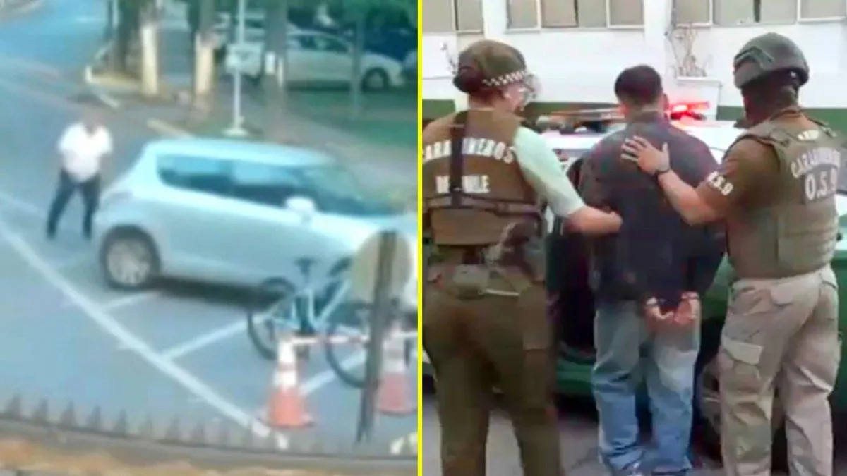 Hombre de 25 años detenido tras agredir a conserjes en Huechuraba.