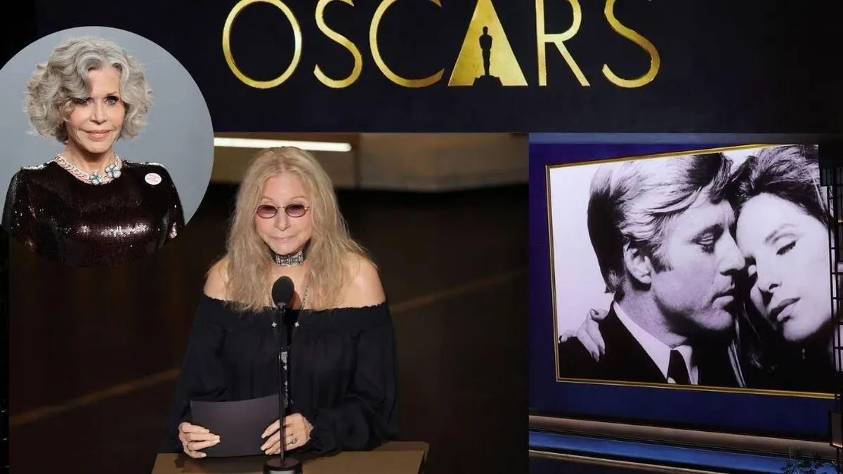 Jane Fonda cuestiona elección de Barbra Streisand para homenaje a Robert Redford.